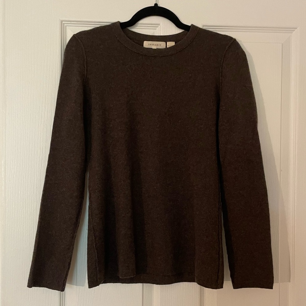 Inhabit chocolate brown sweater